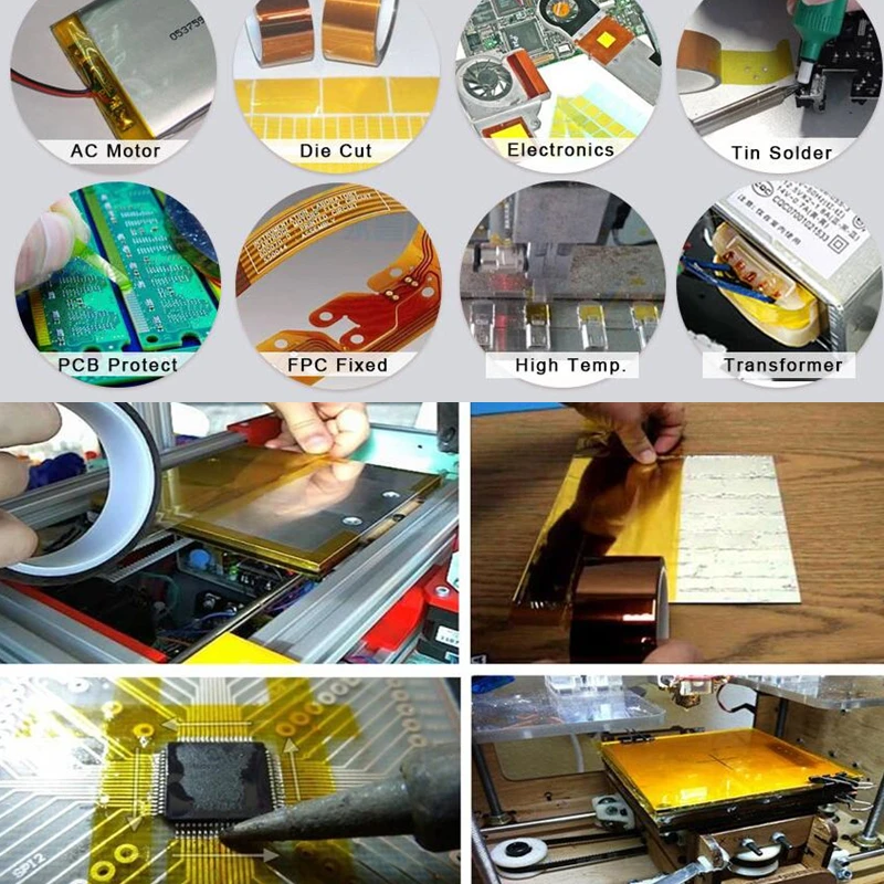 Детали 3D-принтера термостойкая изоляционная термоизоляционная клейкая лента BGA