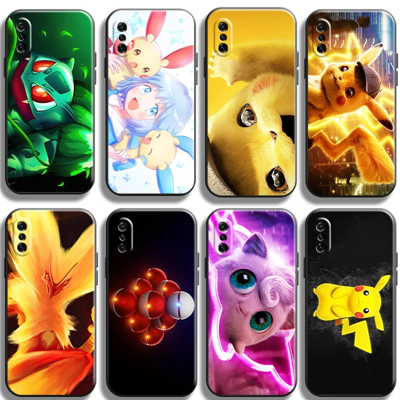 

Japan Anime Pokémon Phone Case For Xiaomi 11 Lite Pro Ultra POCO X3 M3 Pro NFC F3 GT ShockProof Soft Back Black Silicone Cover