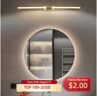 modern led bathroom mirror light gold bedroom dressing table mirror lamp entrance hallway mirror lighting 360 degree light