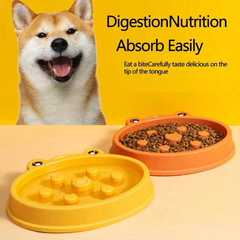 

Dog Anti-Gulping Pet Food Feeding Dishes Food Bowls Puppy Slow Down Eating Feeder Dish Bowl Prevent Obesity Pet Dogs Supplies