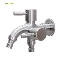 bathroom hot cold water mixing valve 2 way tap kitchen bathroom accessories multifunctional 304 stainless steel tap