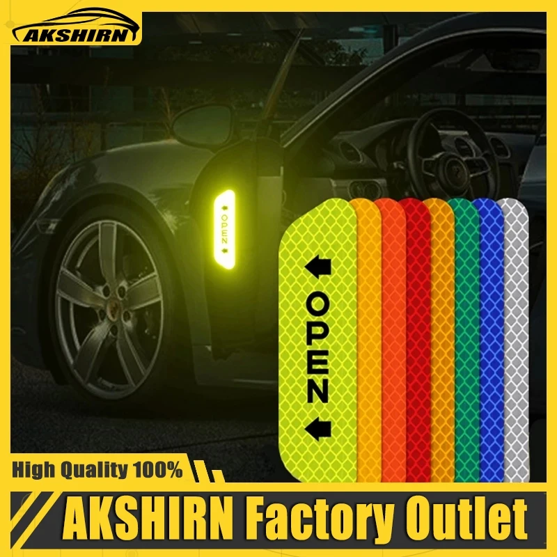 4 PCS/set Car Open Reflective 	