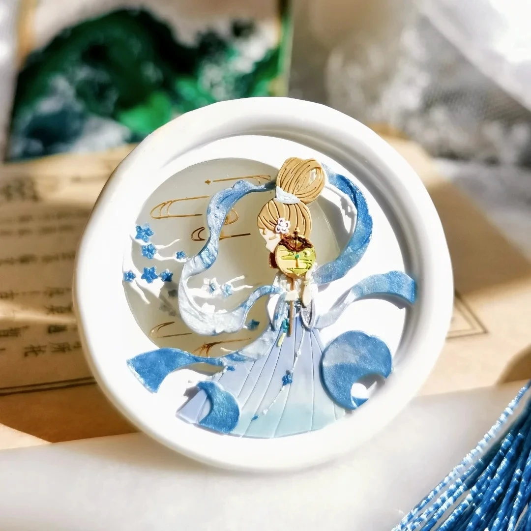 Огненная печать многослойная резьба Милая Фея Морская звезда Бегония