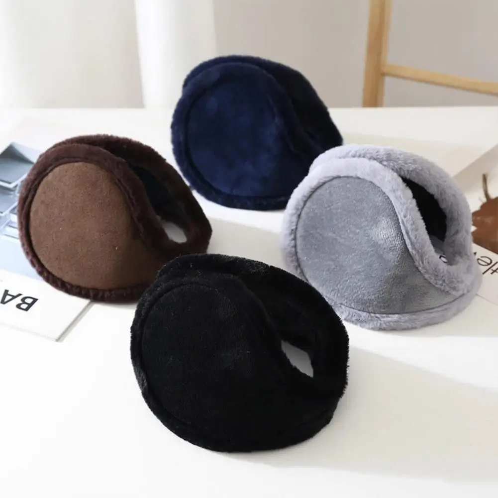 

Men Winter Warm Earmuffs Outdoor Driving Windproof Headphone Fur Protector With Ears Faux Rabbit Ear Soft Thickened Plush M C0a9