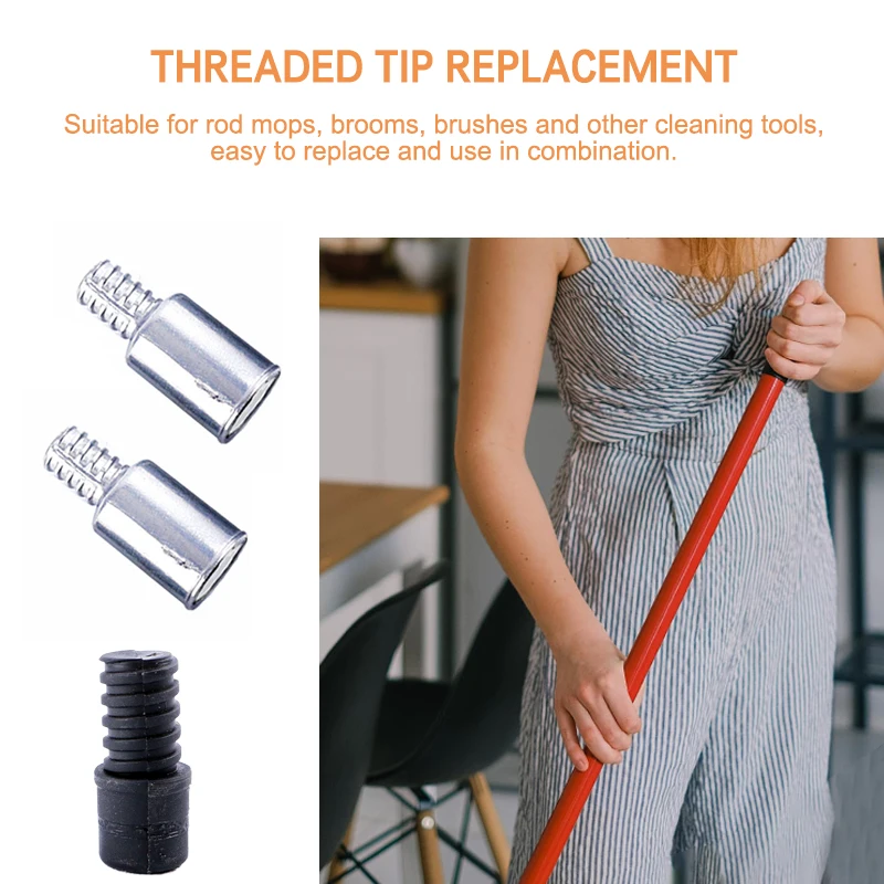 Адаптируйте резьбовые удлинительные столбы Адаптер для метлы Ручка бровей