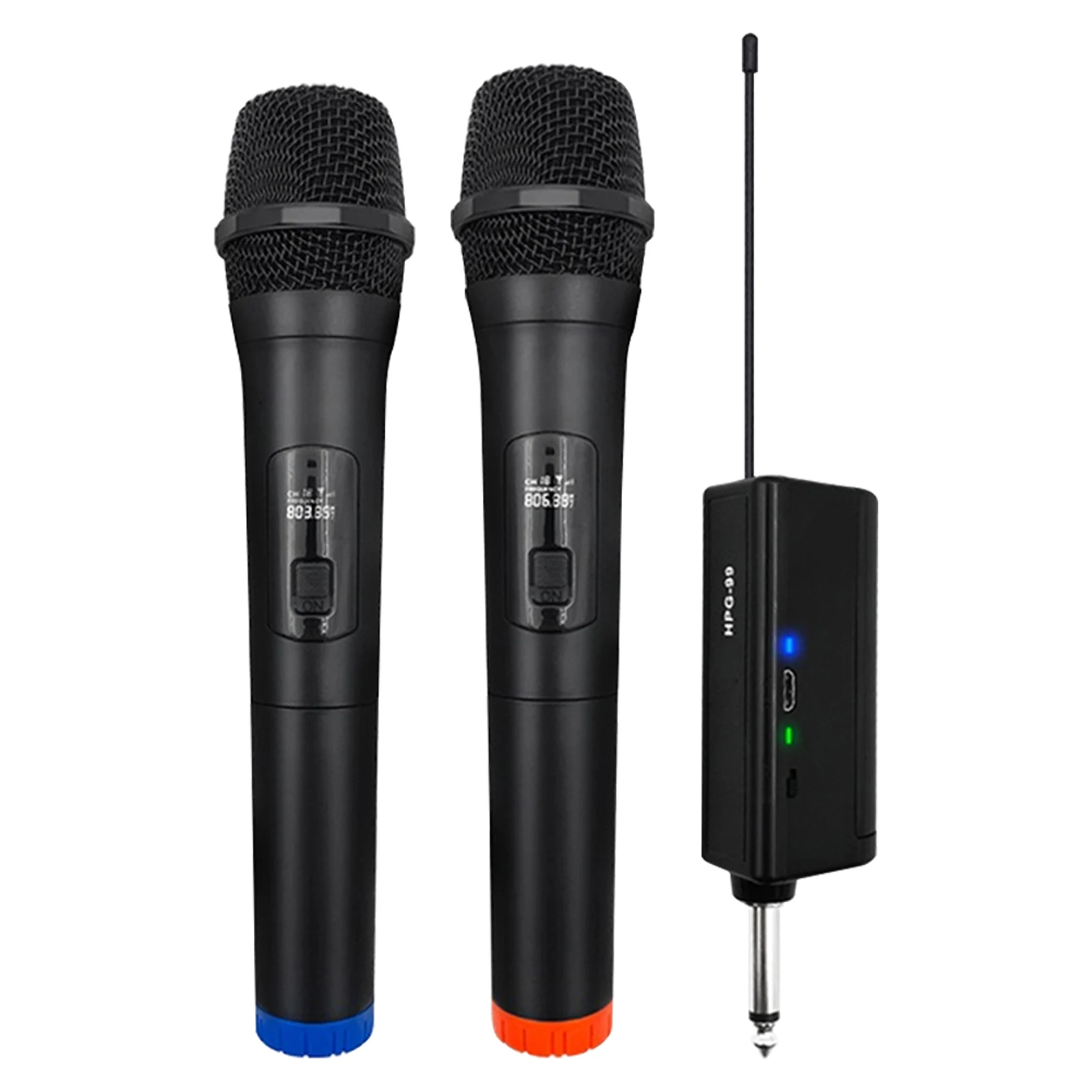 

Performance 800MHZ Mic Dual Handheld Mic Home Wireless Microphone KTV Family Singing Accessories Portable Wireless Microphone