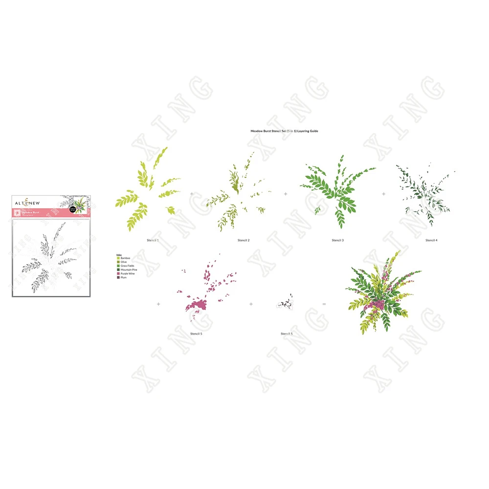 

2022 Newest Meadow Burst Layered Production Stencil Handmade Diy Painting Scrapbook Coloring Embossed Photo Album Decorate Molds
