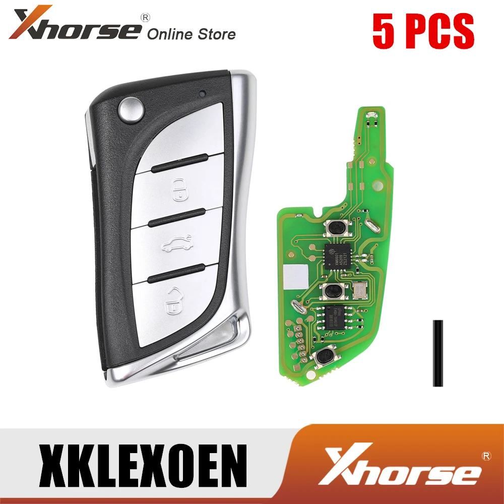 Xhorse XKLEX0EN Wire Remote Key for Lexus 5pcs/lot