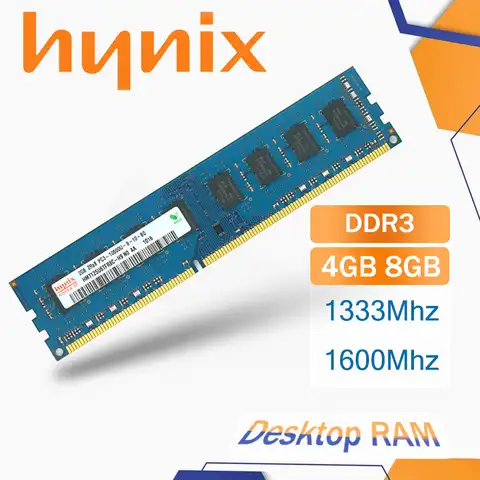 Hynix чипсет для настольного ПК 2 ГБ 4 ГБ 8 ГБ PC3 DDR3 1333 МГц 1600 МГц UDIMM модуль памяти 2G 4G 8G 1333 1600 МГц ОЗУ