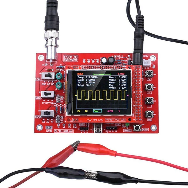 DSO138 осциллограф цифровой TFT с зондом Аллигатор тестовый зажим для Arduino