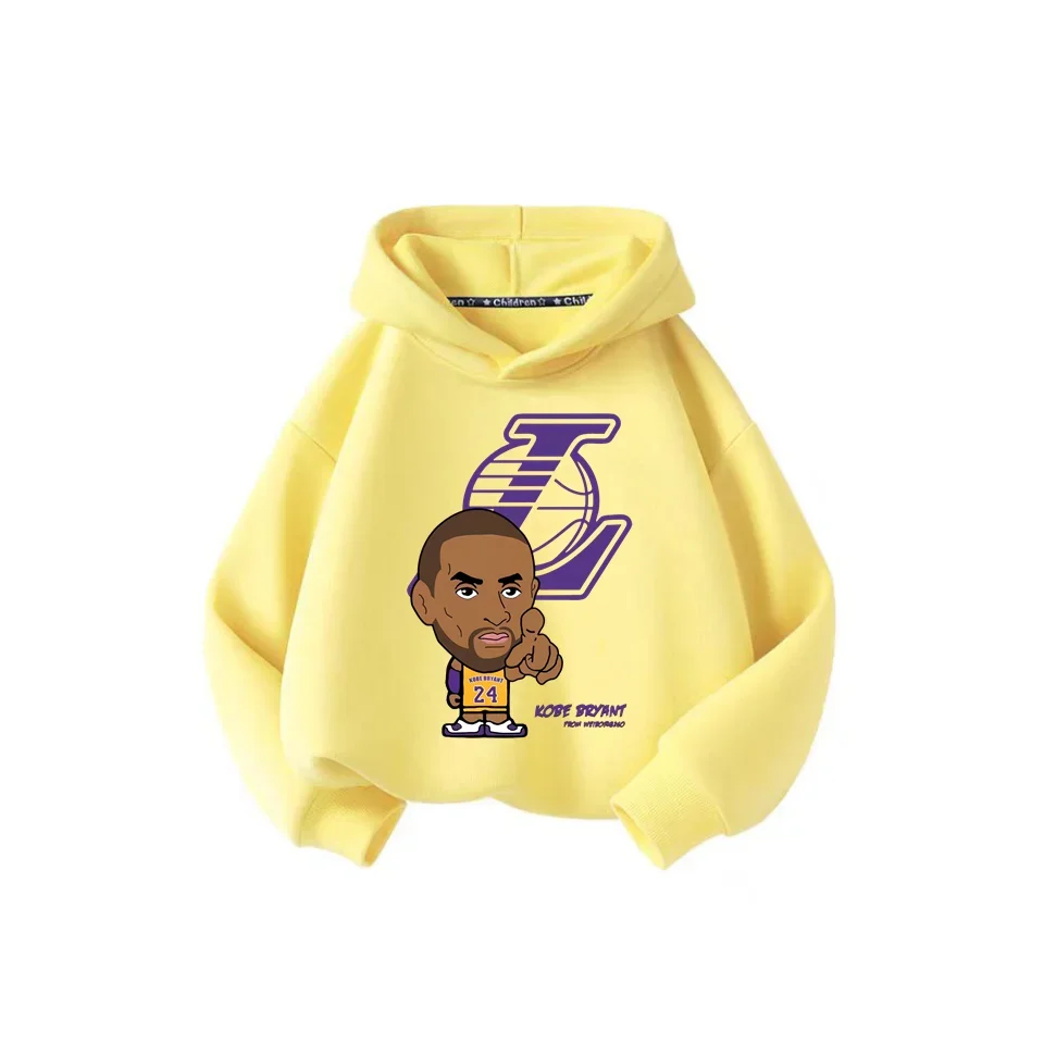 Детская Модная Толстовка НБА 2024 Осенний Теплый Топ Футболка Унисекс С Принтом All