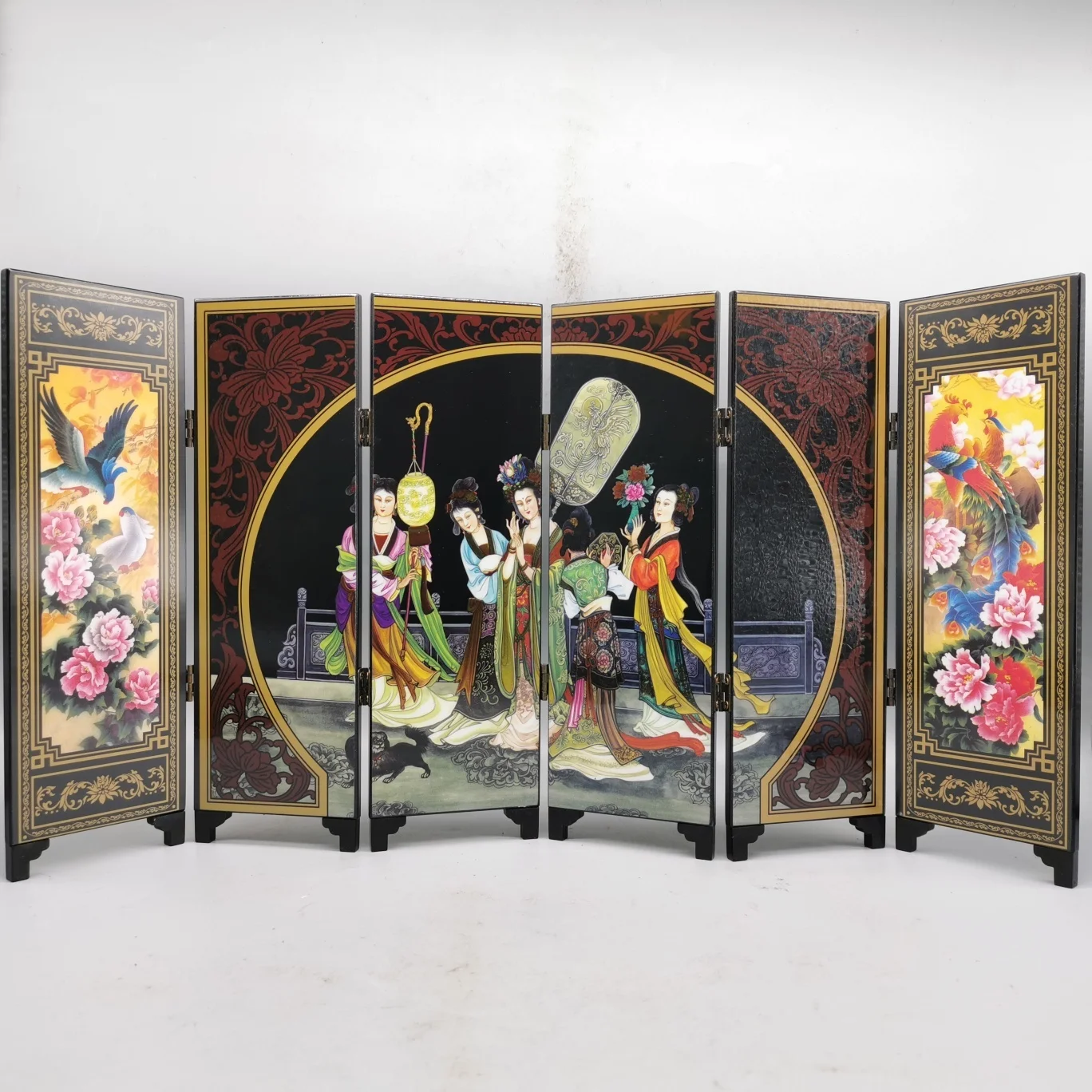 

Декоративная настенная перегородка, художественная наклейка, Кухонное деревянное украшение, китайская Складная перегородка, перегородка