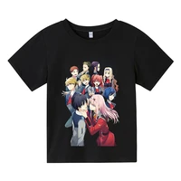 fashion darling in the franxx t shirts kids harajuku anime tshirts boysgirls 100 cotton clothing