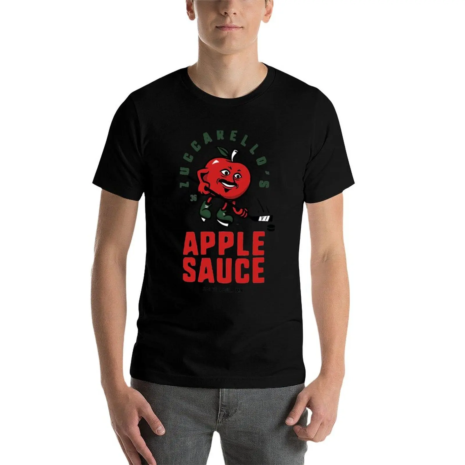 Фото Футболка Zuccarello Applesauce с модным принтом, повседневная, с короткими рукавами №4