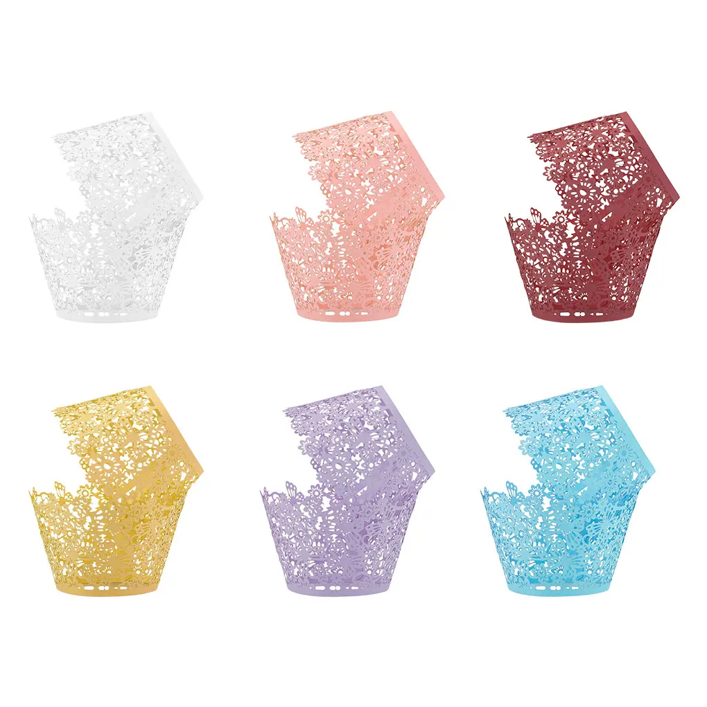 50 шт./набор Бумажные Формочки для кексов