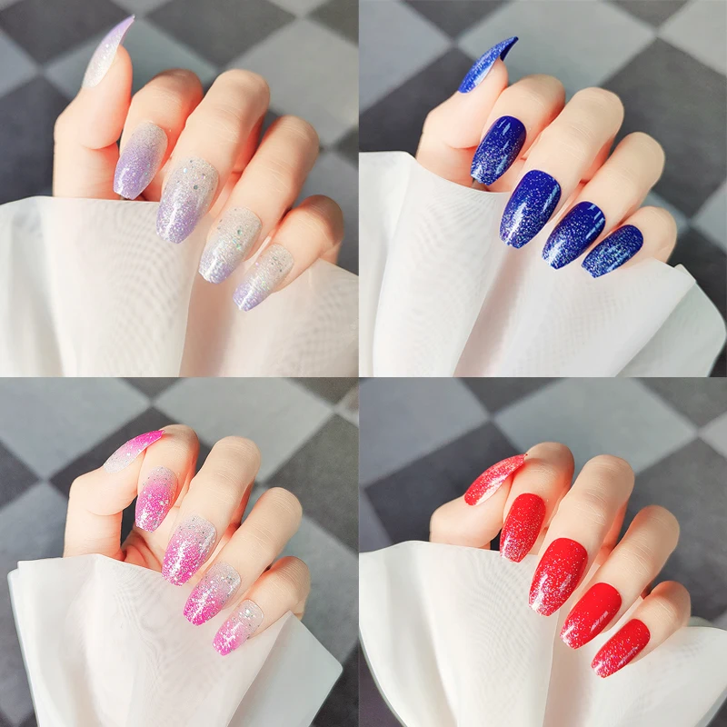 

24 шт., гелевые ногти с клеем для фототерапии