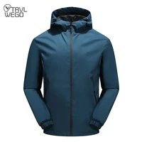 trvlwego camping hiking jacket men autumn outdoor sports coats climbing trekking windbreaker travel waterproof jackets blue
