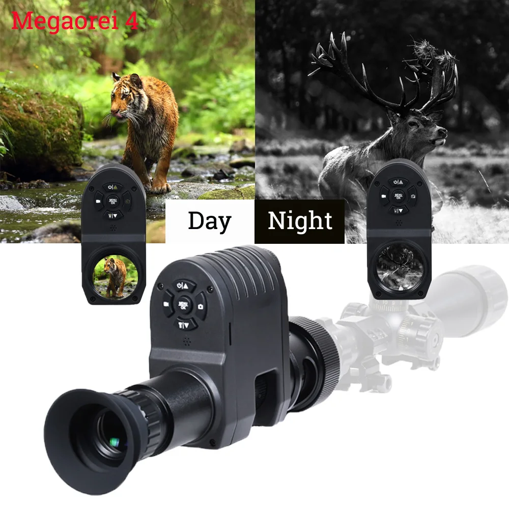 

Megaorei 4 Night Vision Scope HD1080P Video Photo IR Optical Sight Anti-Shock Night Vision Digital Camera Rifle Accessories
