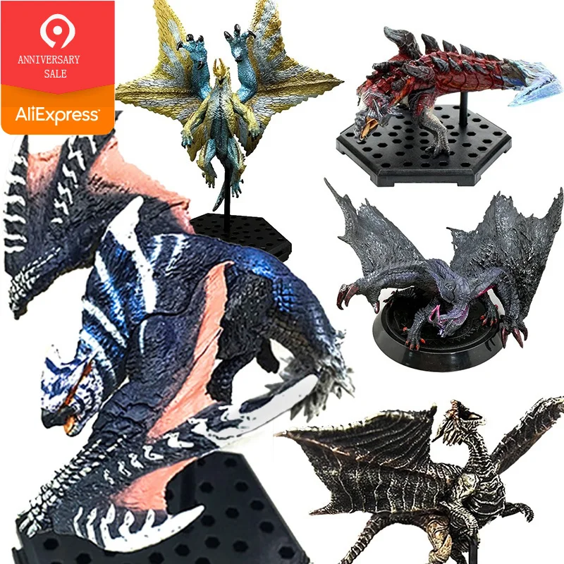 Anime japonés Monster Hunter World Generations Ultimate Online, modelos de PVC, figura de acción de dragón antiguo, juguetes coleccionables
