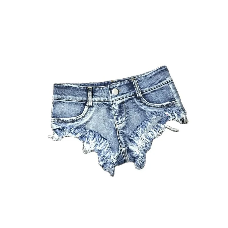 

Hole Low Waist Denim Shorts For Women 2023 Cotton Skinny Club Super Short Jeans Female