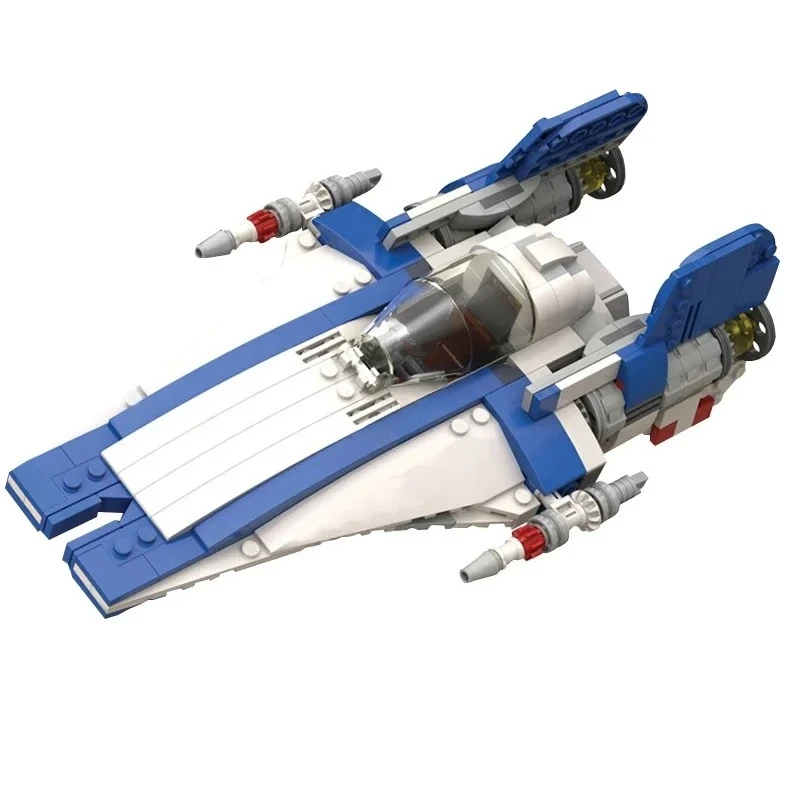 Фото Набор для сборки модели космического истребителя RZ-2 A-wing из фильма «Звездные войны», 330 деталей, DIY, развивающая игрушка-головоломка, креативный подарок для детей №2