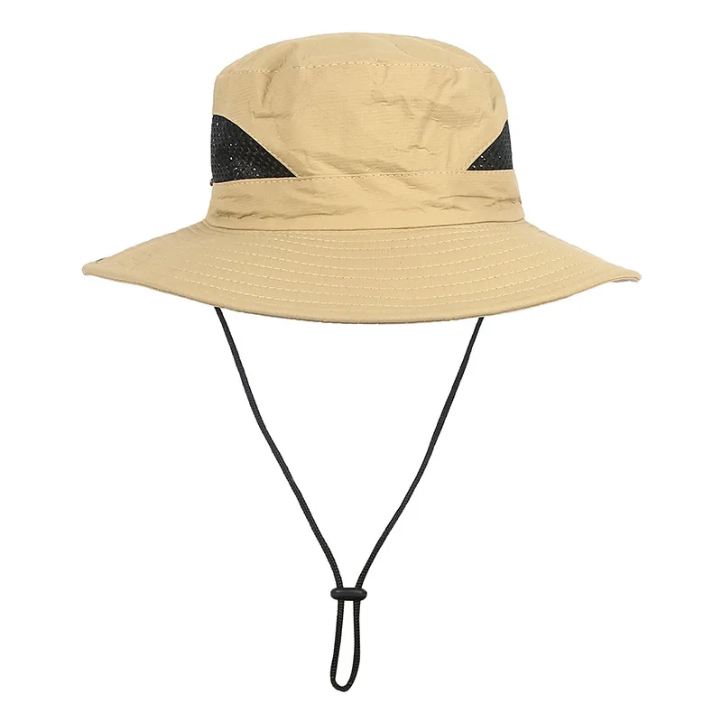 

Men Women Wide Brim Breathable Mesh Travel Sunscreen UV Outdoor Sport Fishing Cap Unisex Summer Foldable Sun Fisherman Hat W67