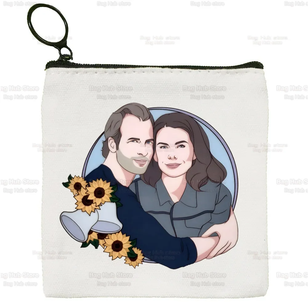 

Hand Bag Gift Bag Gilmore Girls Luke's Cute Solid Color Canvas Coin Purse Small Fresh New Zipper Key