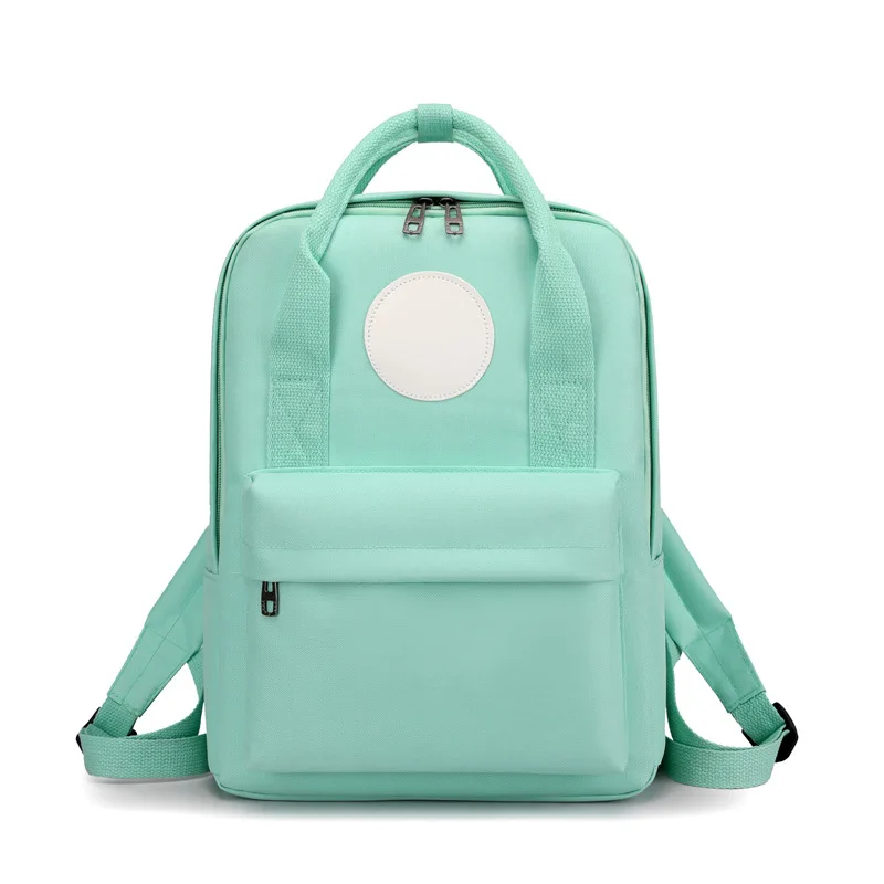 

Simple Female Backpack Women Canval School Bag for Teenage Girl Casual Shoulder Bag Solid Color Rucksack Quality Travel