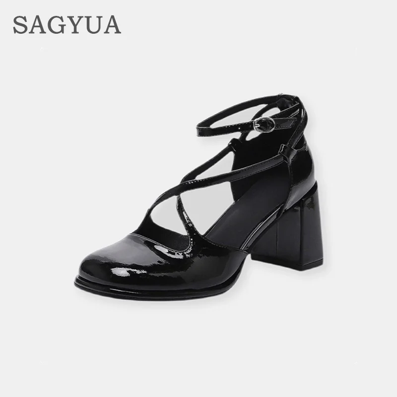 

Women Shoes Brand New Mary Janes Lolita High Heels Shoes 2022 New Summer Thick Platform Sandals Party Pumps Retro Ladies Zapatos