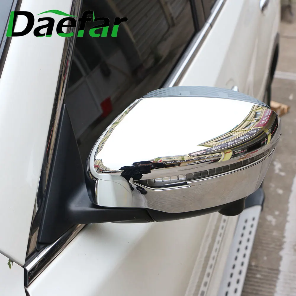 

Chrome Door Side Mirror Cover Trim For Nissan Qashqai J11 2014 - 2019 Rogue Sport Rear View Cap Overlay Molding Garnish