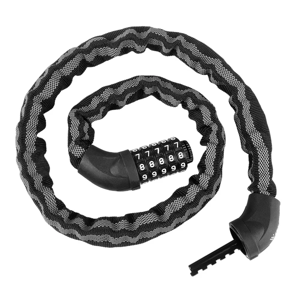 

1pc Lock Bike Heavy Duty Chain Lock Resettable Cable Lock Code Lock