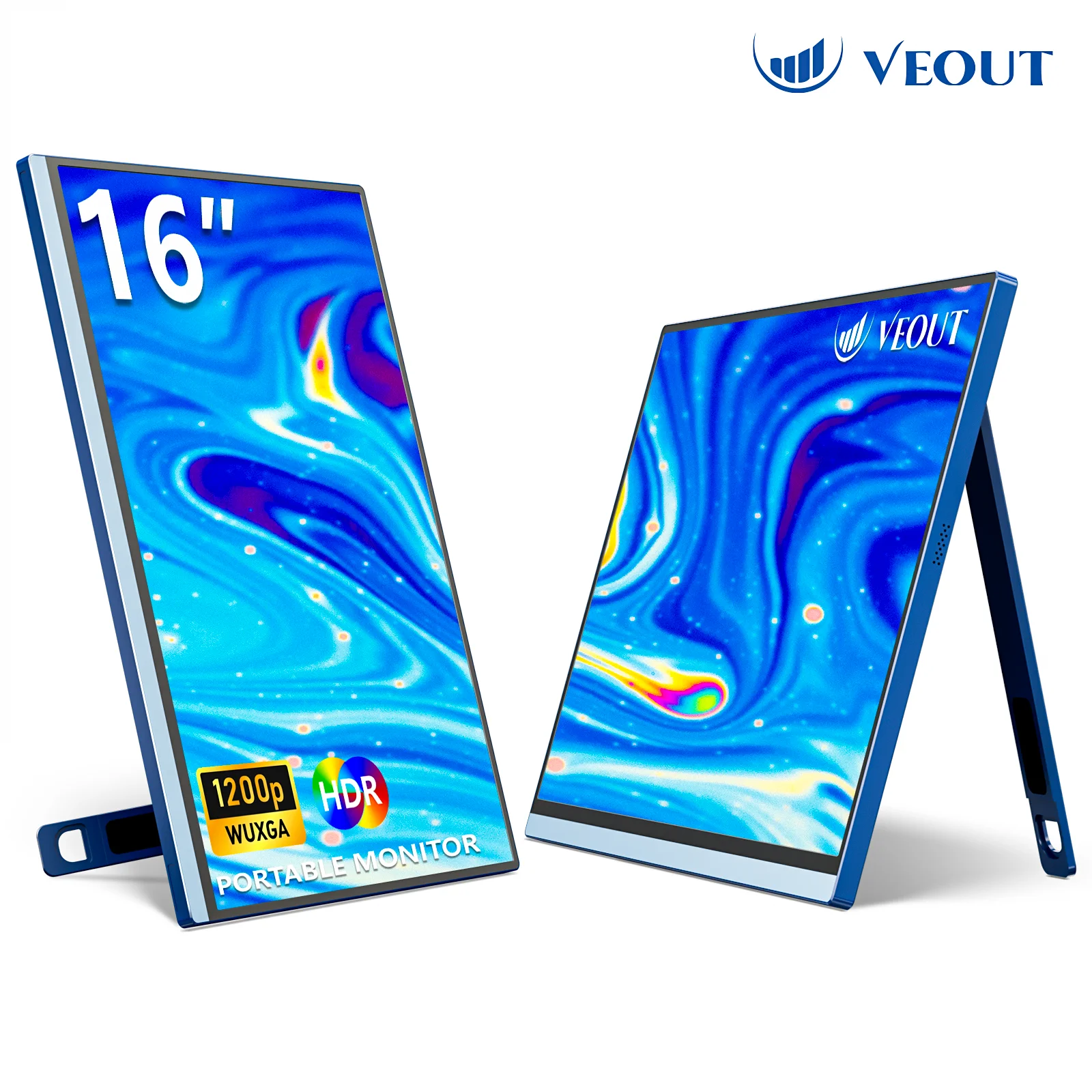 VEOUT 16-дюймовый игровой портативный монитор 60 Гц для ноутбука 16:10 IPS 1200P Дисплей