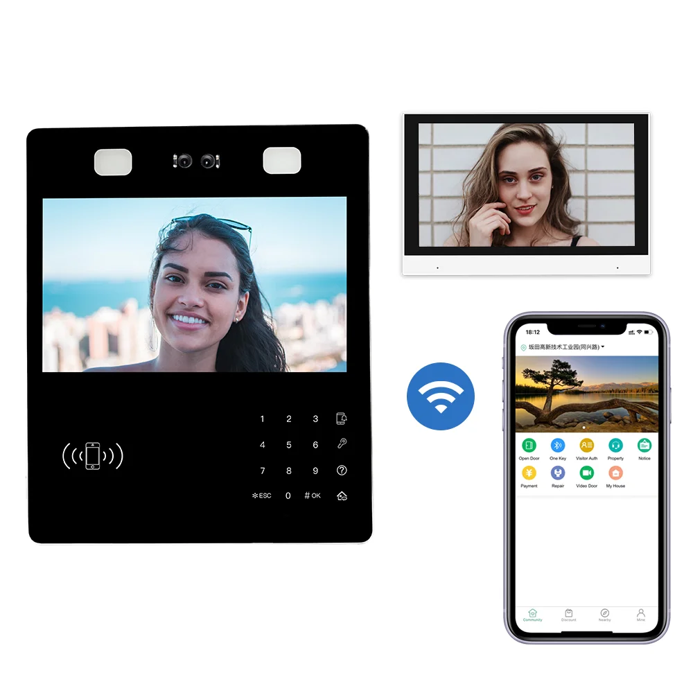 

2021 Amazon Video Intercom System for Apartments TCP/IP Door Bell Electric Wifi Audio Video Intercom system Doorbell Intercom