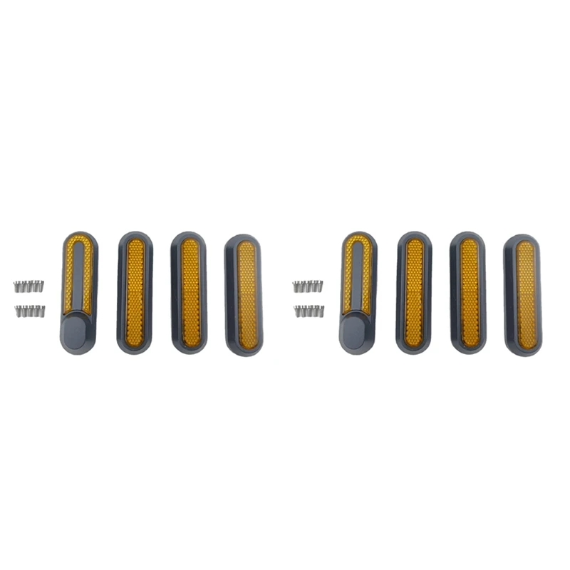 

8PCS Electric Scooter Motor Protection Cover Wheel Decoration Cover Reflective Strip For Xiaomi M365 1S PRO PRO2, A