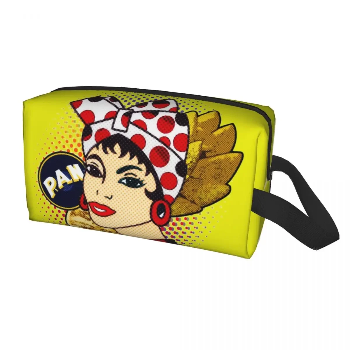 Хлеб с мукой VZLA Венезелианская косметичка для женщин Kawaii большой емкости Америка