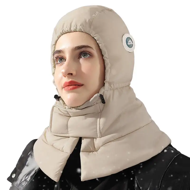 

Зимние зимние шапки для женщин с удлиненной защитой шеи, зимние шапки, закрывающие голову, лицо, шею, защищающие лицо, шею для