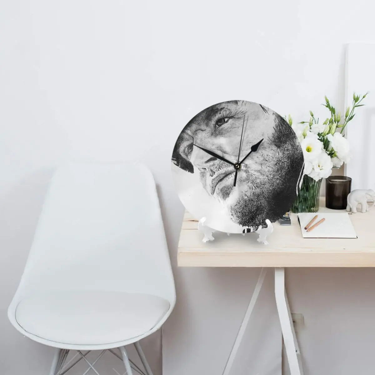 Настенные часы Джек Николсон декоративные круглые для комнаты необходимые