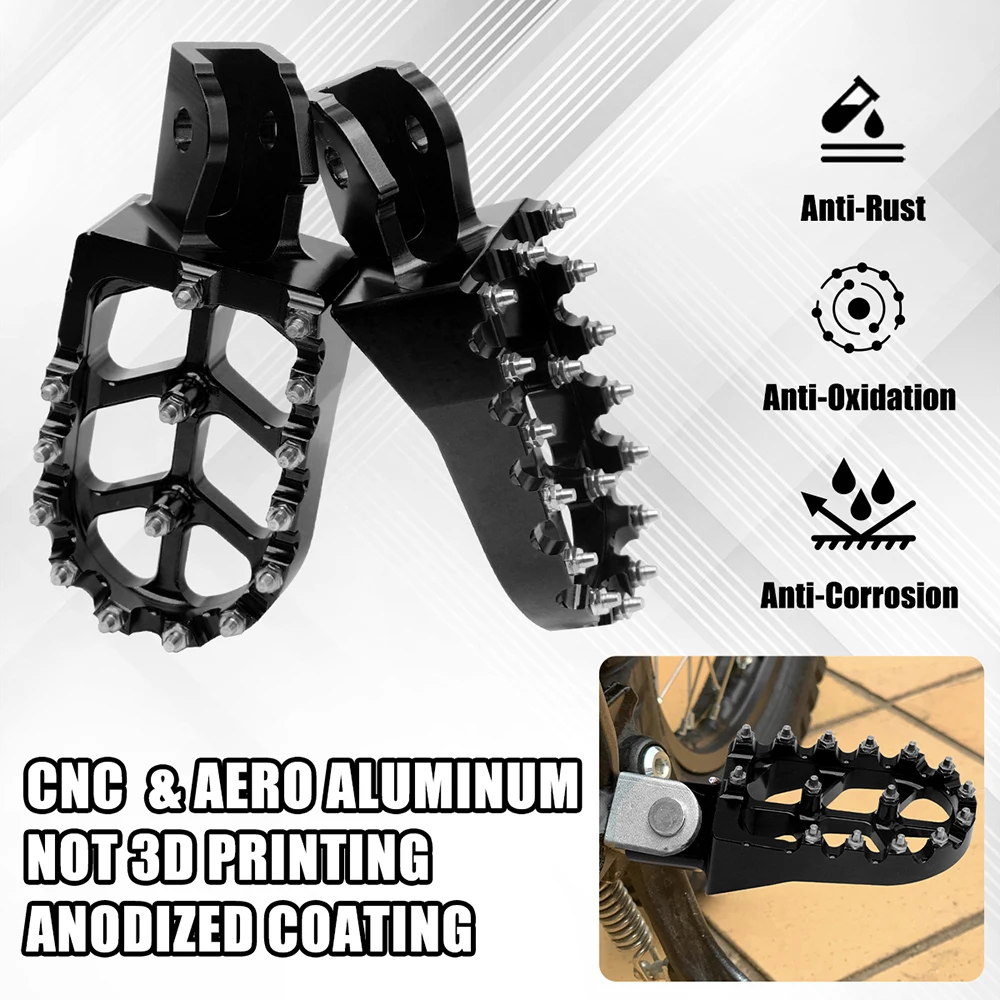

7075 Aviation Aluminium Alloy Foot Peg Footpegs Pedal Footrest For HONDA CRF150F CRF230F CRF 150 230 F 2003-2019 Dirt Bike