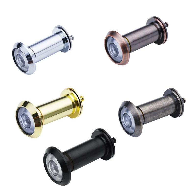 

Zinc Alloy Peephole for Front Door with Privacy Cover Hidden Security Door Viewer Diameter 16mm Fine Thread Design Drop Shipping