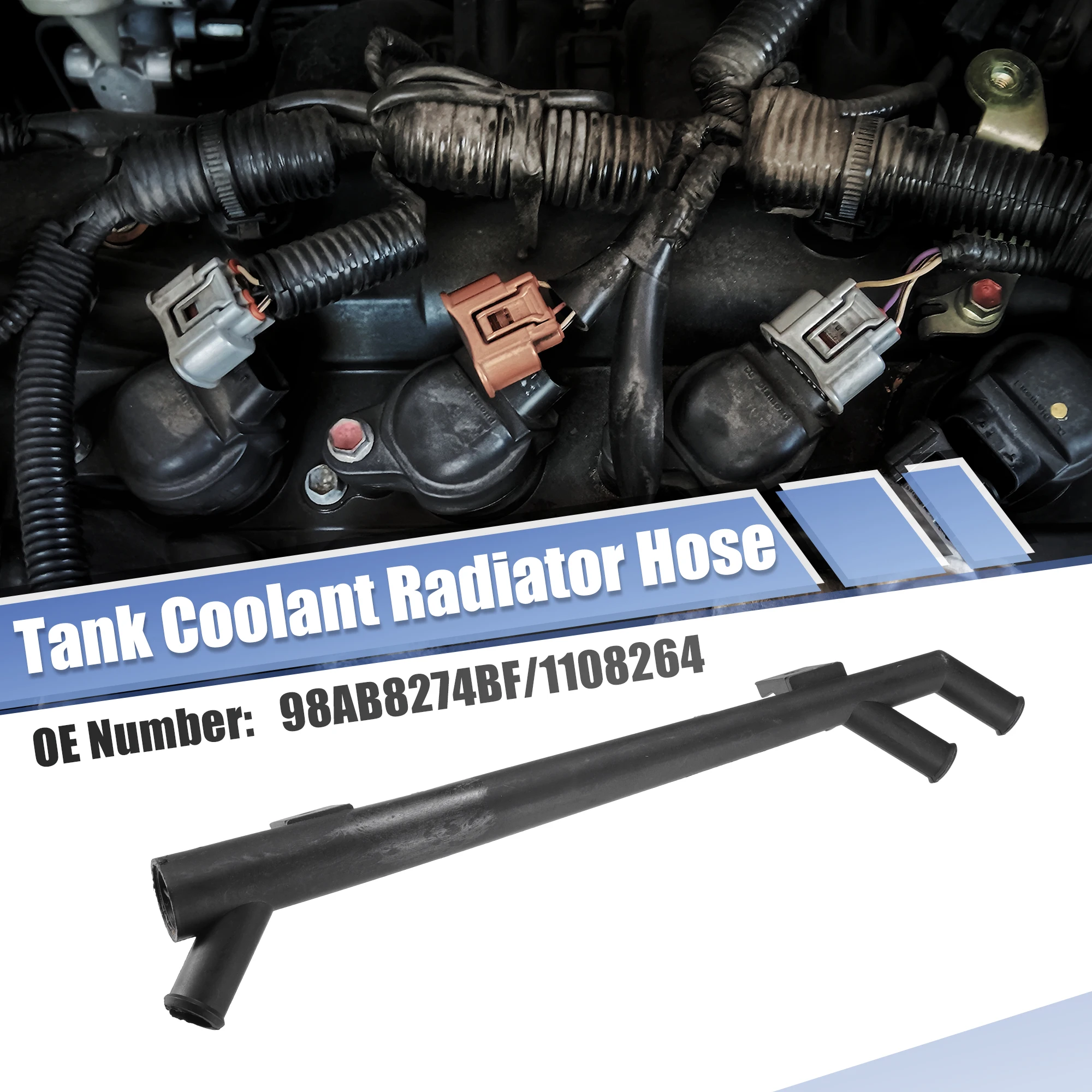 Шланг нагревателя UXCELL внешнее расстояние радиатора для Ford Escape Focus 2000-2004 Mazda Tribute №