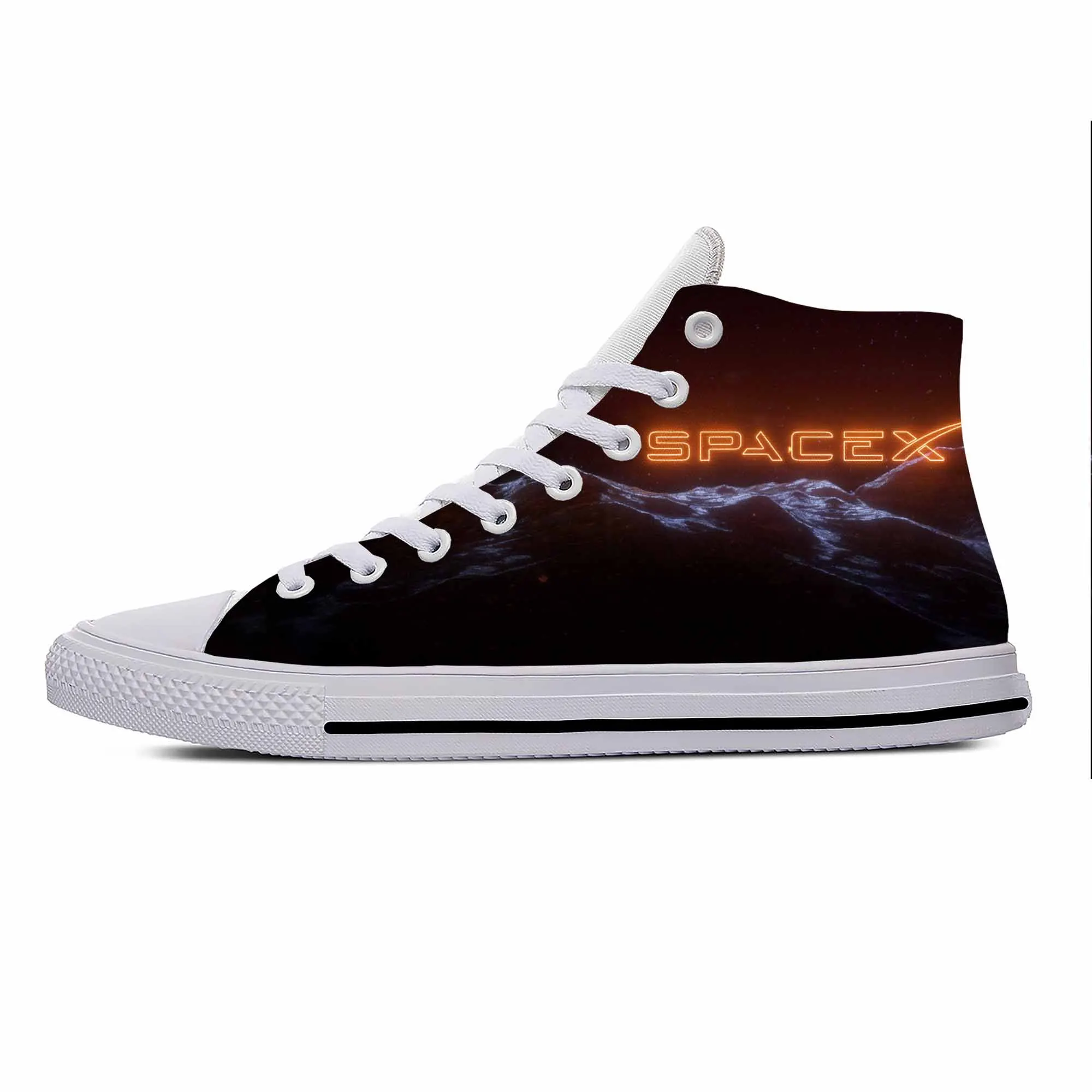 

Anime Manga Cartoon SpaceX Space X Funny Fashion Casual Cloth Shoes High Top Lightweight Breathable 3D Print Men Women Sneakers