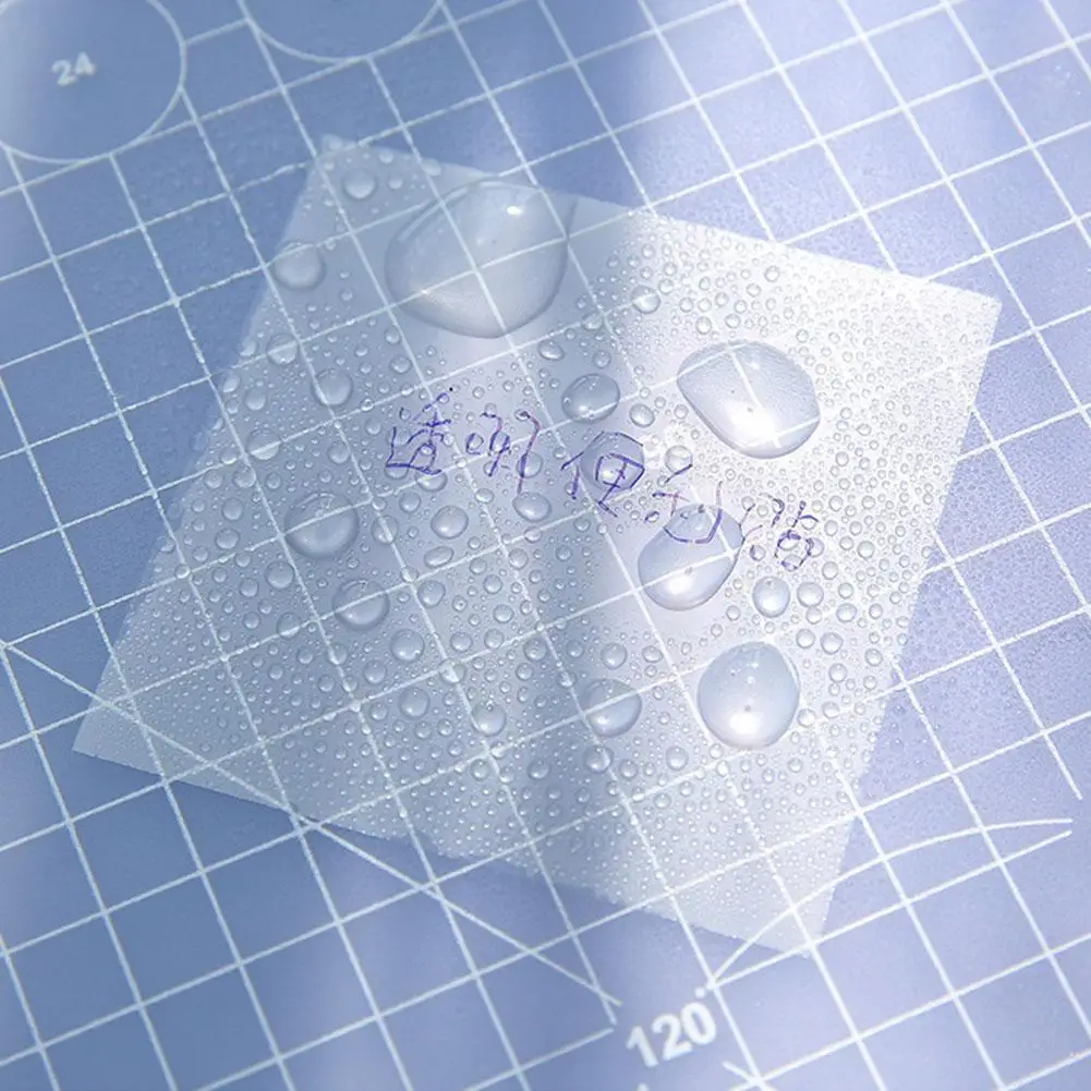 

50 Sheets Transparent Sticky Note Pet Waterproof Self-adhesive School Pads Paper Office Kaawaii Memo Stationery Clear Notep T8u7