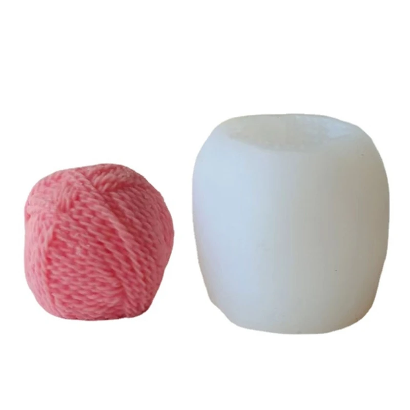 

3D Wool-Ball Candle Silicone Molds DIY Epoxy Resin Molds Table Ornament Mould Plaster Making Tool Easy to Clean