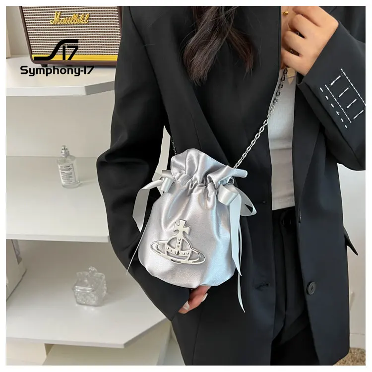 

Женская сумка высокого класса, чувственная нишевая сумка Westwoo для мамы, новый дизайн, темпераментная взрывоопасная цепочка на шнурке, сумка через плечо