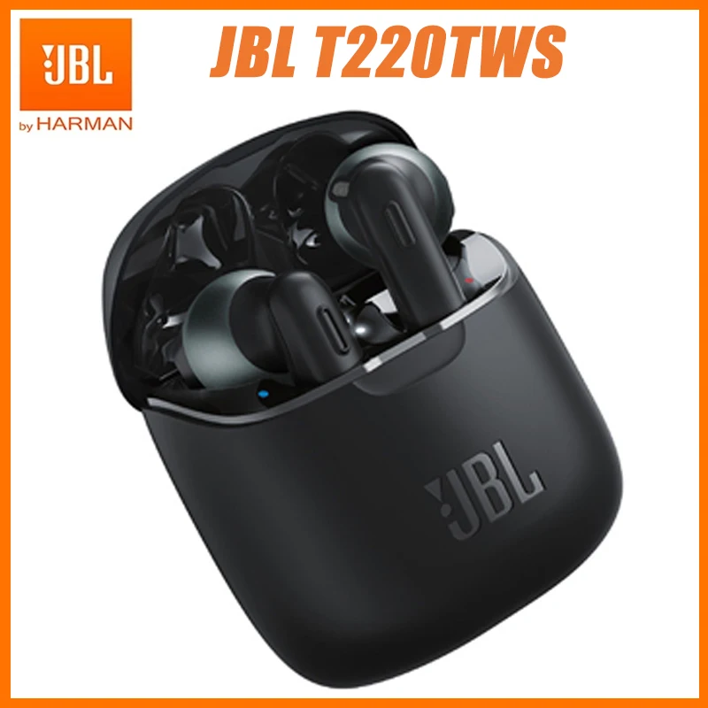 JBL T220TWS True Wireless Bluetooth Earphones Stereo Headset Bass Sound Headphones T220TWS Gaming Sports Music Earphone With Mic