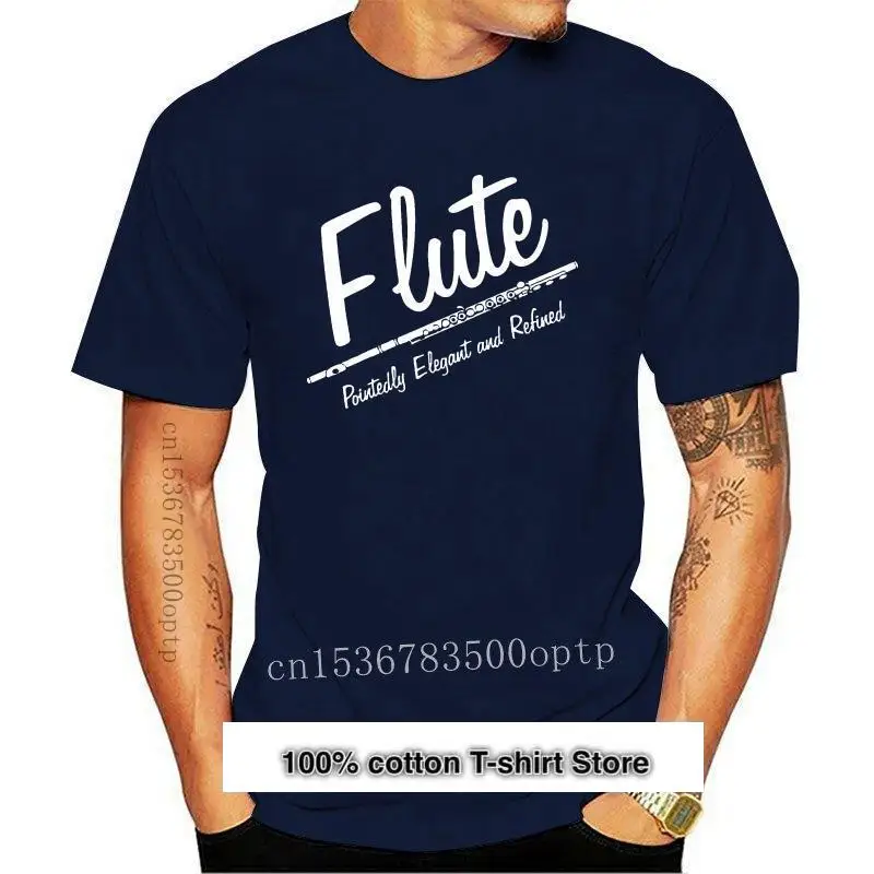 Camiseta de манга corta para hombre y mujer, camisa elegante con flauta, nueva
