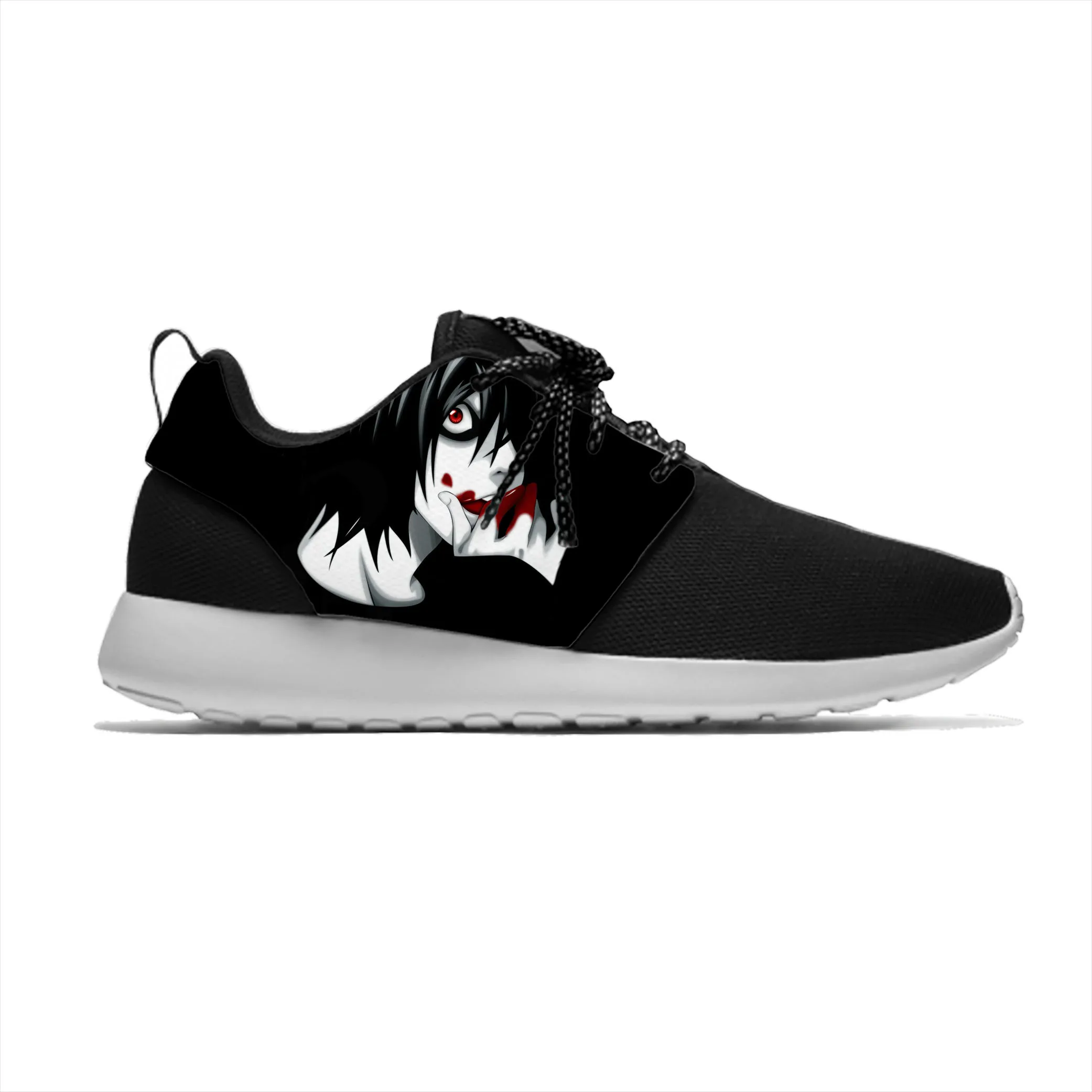 

Japanese Anime Manga Cartoon Death Note L Lawliet Sport Running Shoes Casual Breathable Lightweight 3D Print Men Women Sneakers