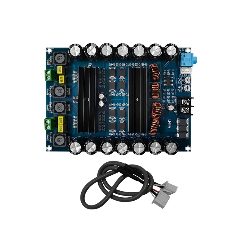 Xh-M641 двухканальная Плата усилителя мощности аккумулятора автомобиля TPA3116D2 2X150W