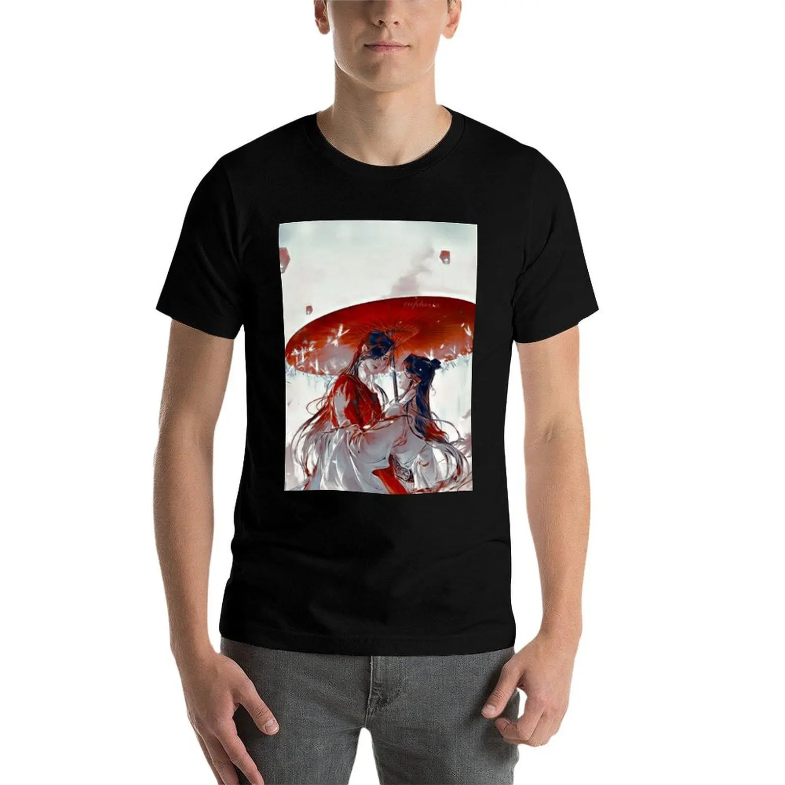 TGCF Hualian Best Moment T-Shirt anime figures sublime kawaii clothes blanks t shirt men 100℅ cotton