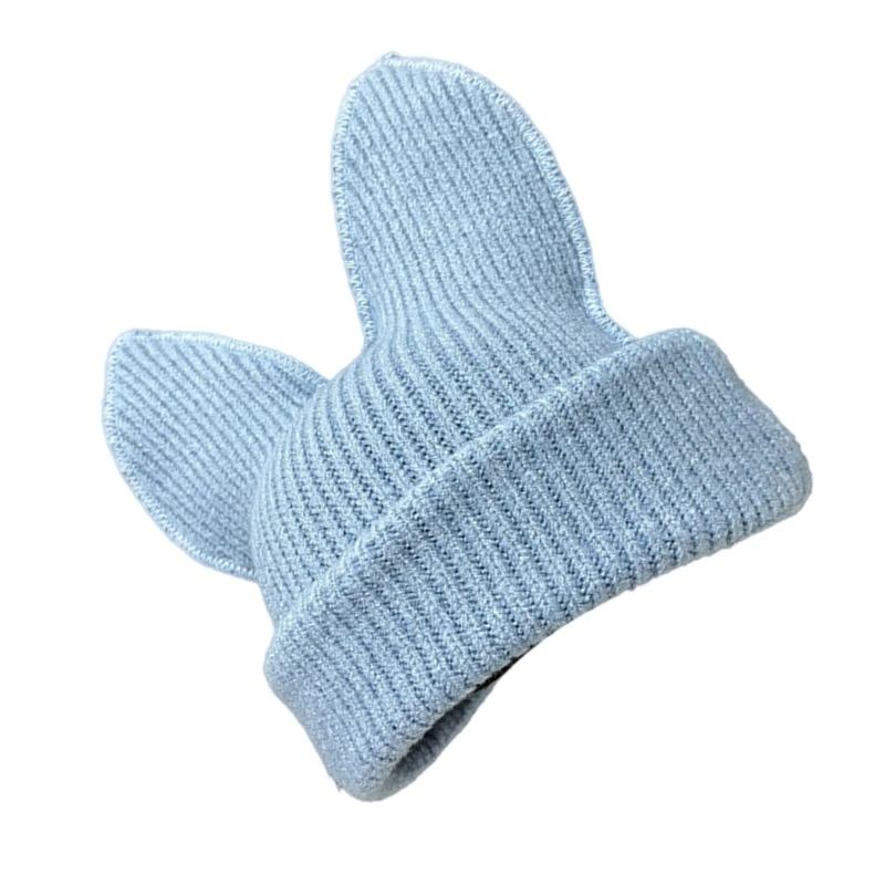 Забавная шапка с кроличьими ушками для девочек-подростков женская мягкая